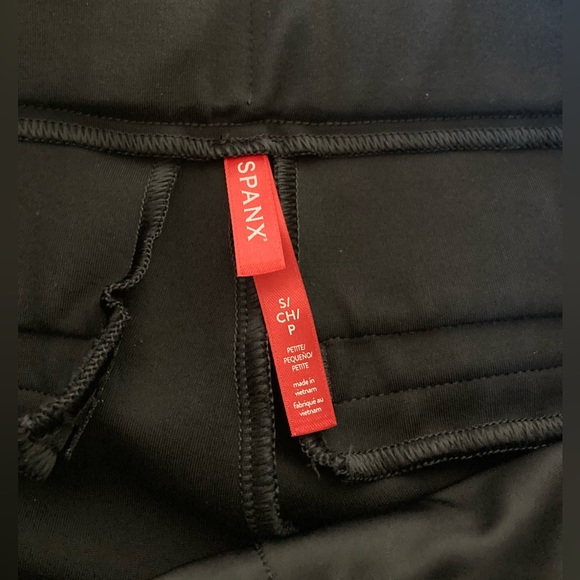 Spanx Pants The Perfect Pant Ponte Slim Straight   Black Size Small Petite - Picture 6 of 13
